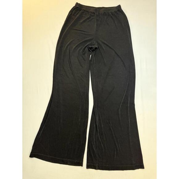Pants - Chico’s Travelers Black Flowy Wide Leg Pull‎ On Pants Size 1 (small)